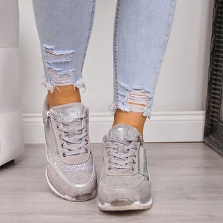 Veterschoenen voor dames – Modern design & praktische ritssluiting aan de zijkant