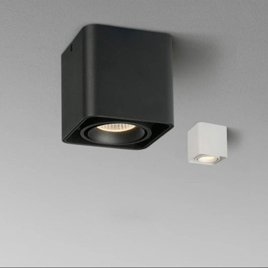 Vierkante Opbouw Downlight met Anti-Glare LED Verlichting Wit Witte GU10 7w Natuurlijk Wit