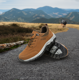 Heren Wandelschoenen - Veterschoenen met profielzool voor extra grip