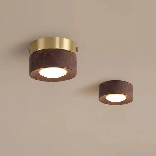 Wandlamp van Walnoot Hout Minimalistische Muurlamp voor Binnen