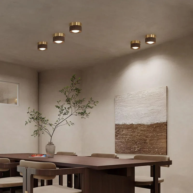 Wandlamp van Walnoot Hout Minimalistische Muurlamp voor Binnen