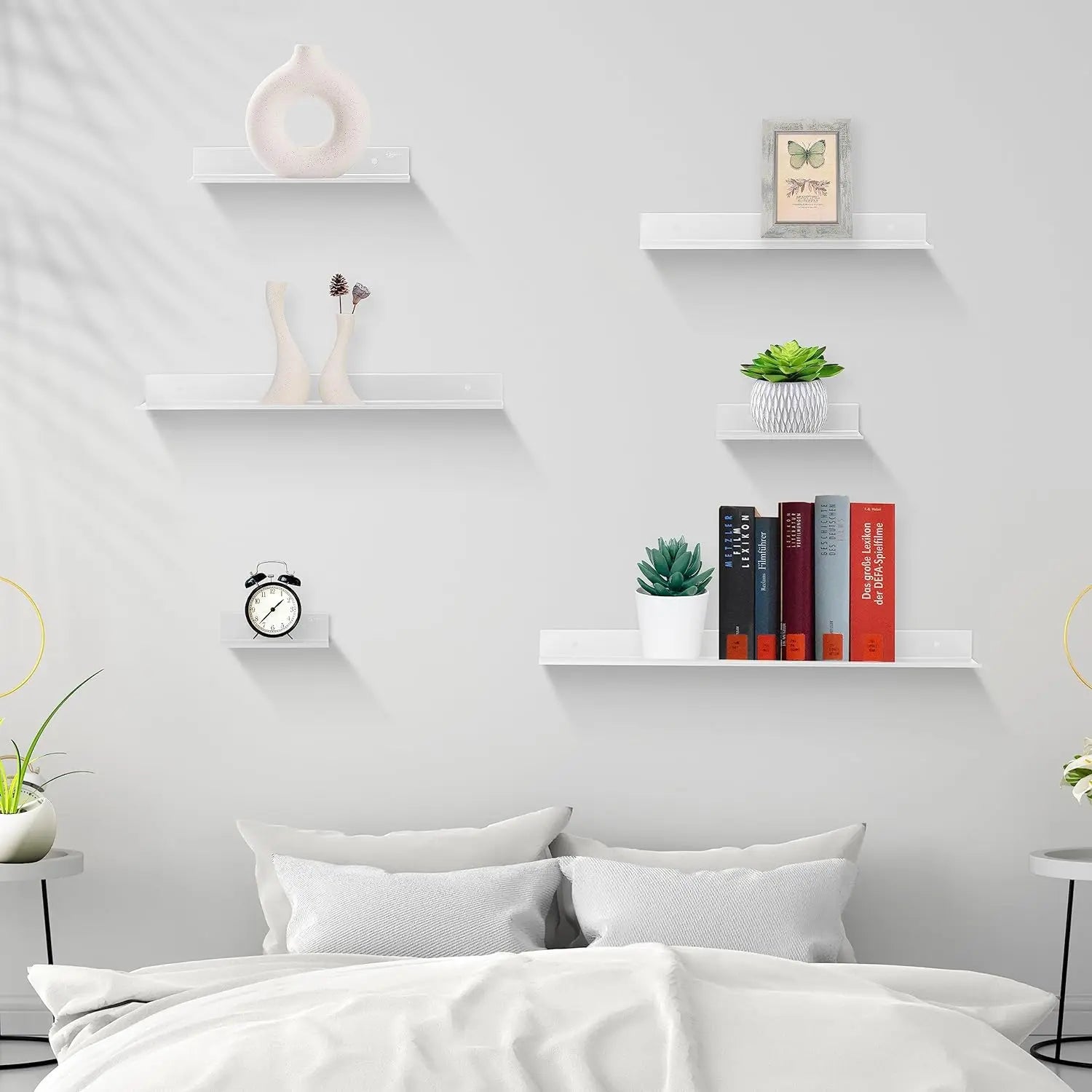 Wandplank Zonder Boren Voor Badkamer En Keuken Wit Hout Metaal