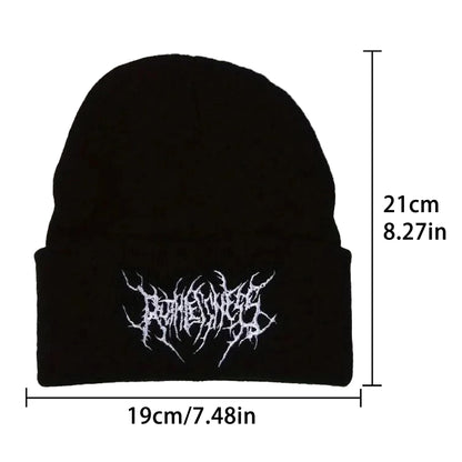 Warme dames- en herenwintermutsen, hoeden, gothic street punk gebreide mutsen, 100% acryl, mode, warm houden, skullies mutsen, hoeden 4