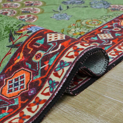 Wasbaar Vintage Bloemen Antislip Vloerkleed Voor Woonkamer