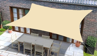 Waterdicht Zonnezeil Rechthoekig Voor Terras Bescherming