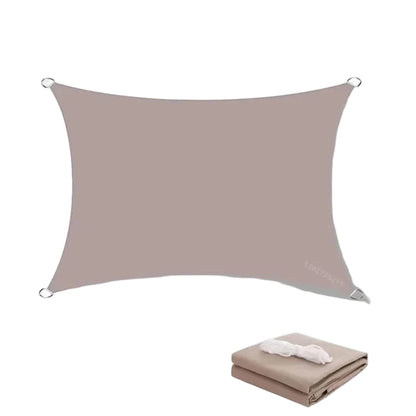 Waterdicht Zonnezeil Rechthoekig Voor Terras Bescherming Khaki