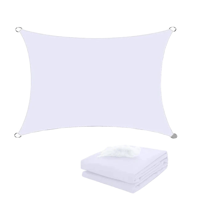 Waterdicht Zonnezeil Rechthoekig Voor Terras Bescherming Wit