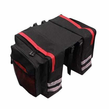 Waterdichte Fietstas Voor Achterdrager Met Dubbele Zijden - 31,5x31,5x23 Cm rood