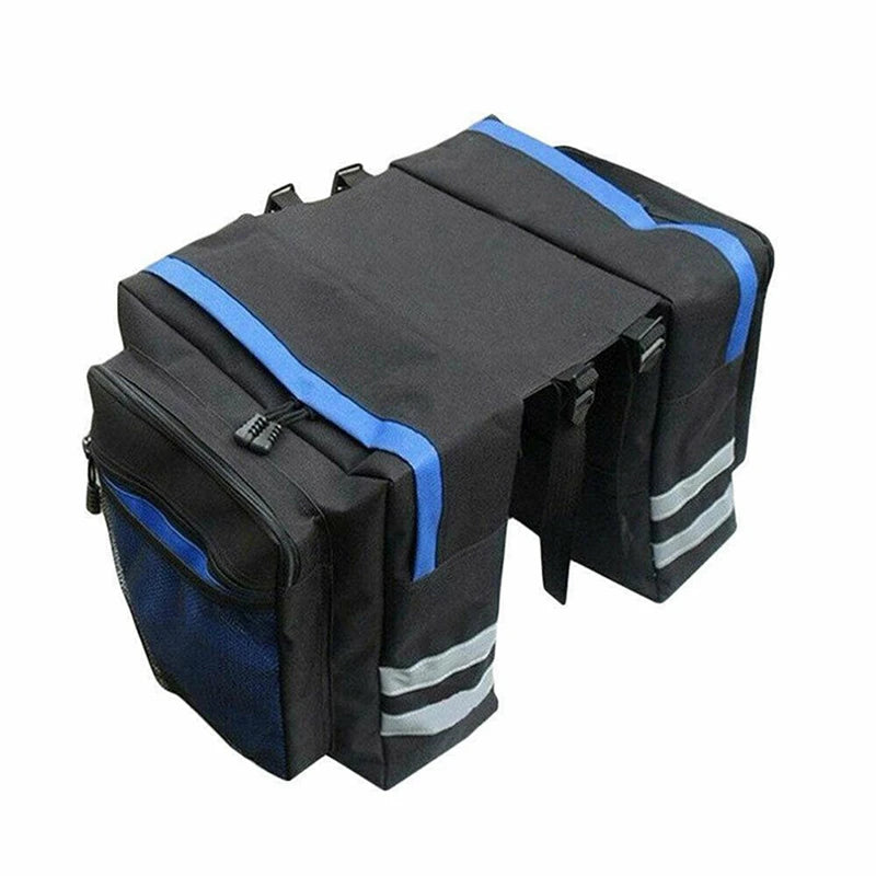 Waterdichte Fietstas Voor Achterdrager Met Dubbele Zijden - 31,5x31,5x23 Cm blauw