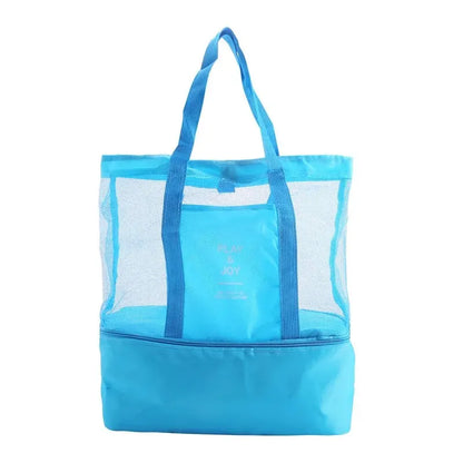 Waterdichte Tote Bag met Dubbele Laag voor Zwemmen en Picknicks Donkerblauw