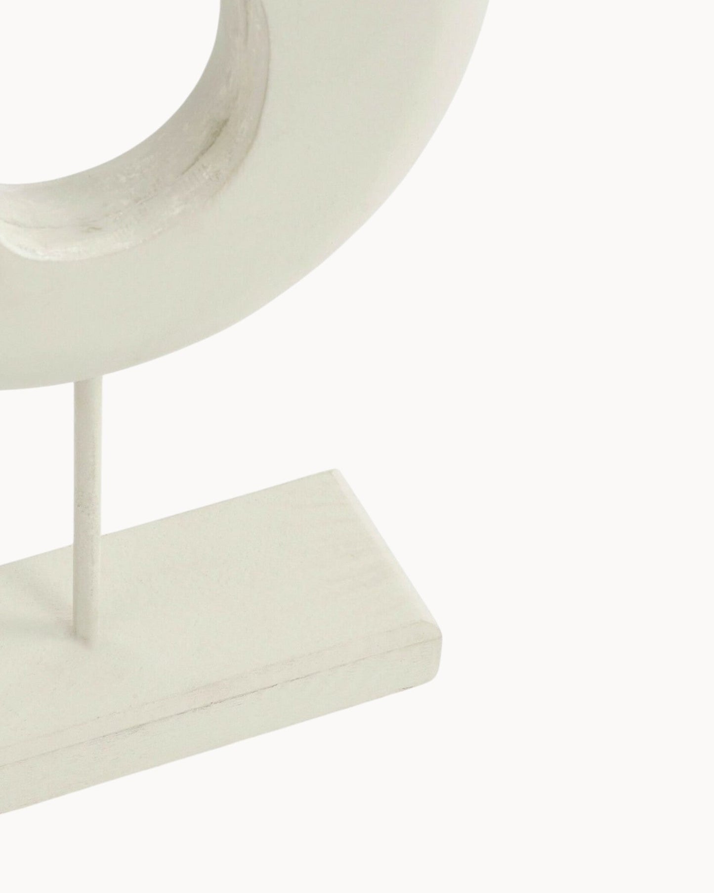 Pastina-Ornament van Mangohout gebroken Wit L6,5 x B16,5 x H37,5 cm