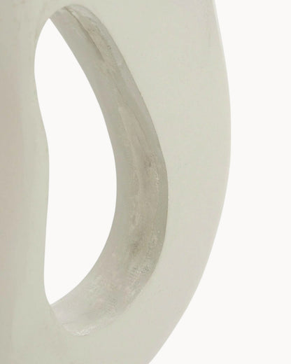 Pastina-Ornament van Mangohout gebroken Wit L6,5 x B16,5 x H37,5 cm