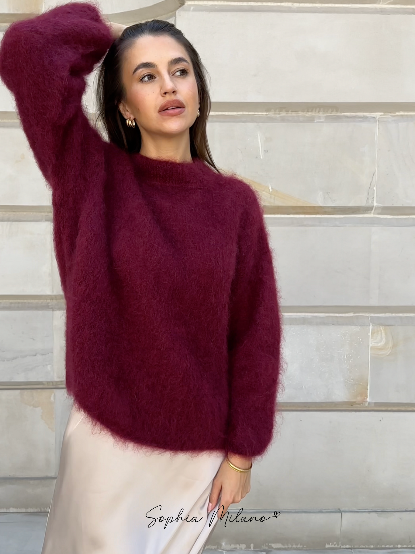 Aurora Luxe Mohair Sweater – Tijdloos Comfort en Elegantie