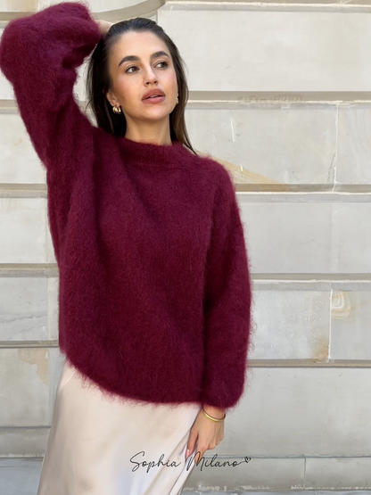 Aurora Luxe Mohair Sweater – Tijdloos Comfort en Elegantie