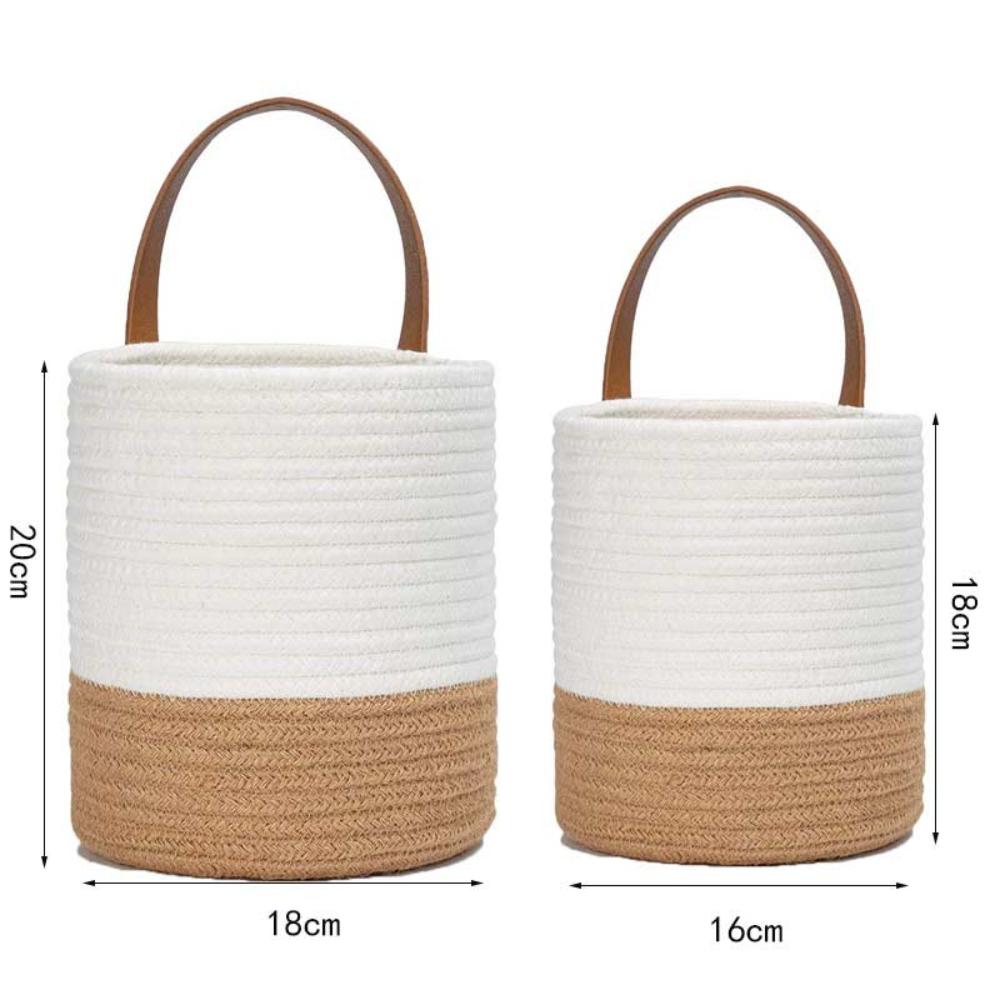 Geweven Katoenen Touw Hangmand Eco-vriendelijk en Praktisch Beige & Bruin