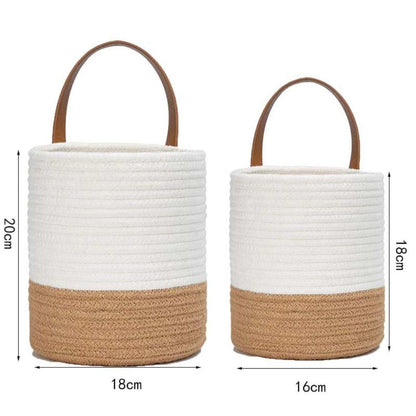 Geweven Katoenen Touw Hangmand Eco-vriendelijk en Praktisch Beige & Bruin