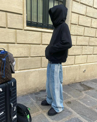 Baggy Jeans Met Hoge Taille