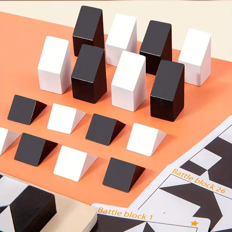 Houten Verborgen Blokkenpuzzel Uitdagend Voor Puzzelliefhebbers