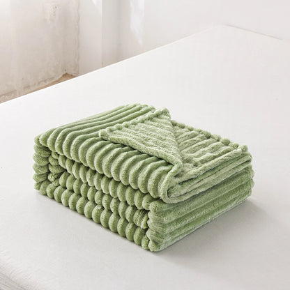 Zachte Flanellen Deken Voor Warmte Thuis En Tijdens Reizen Groen