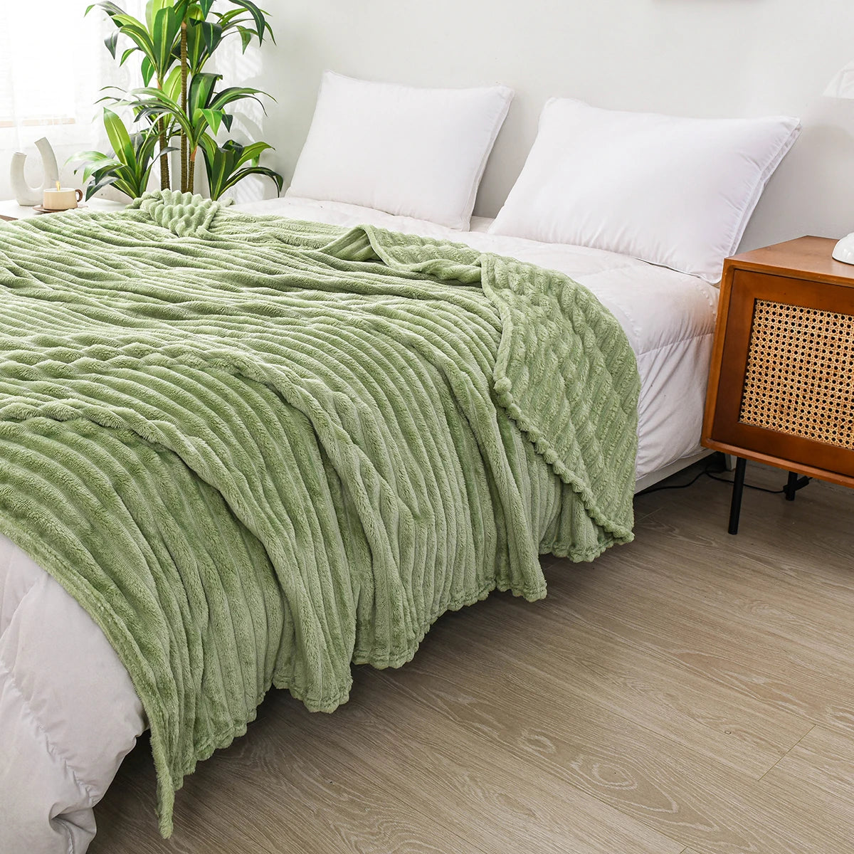 Zachte Flanellen Deken Voor Warmte Thuis En Tijdens Reizen