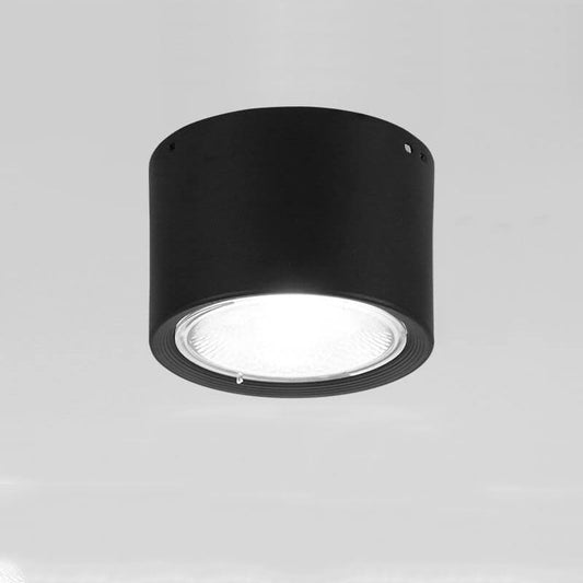Zwarte LED Plafondlamp Verstelbare Plafonniere Vlakke Montage Zwart