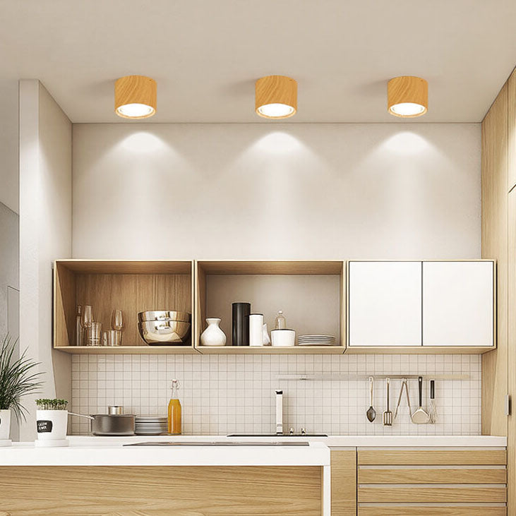 Zwarte LED Plafondlamp Verstelbare Plafonniere Vlakke Montage