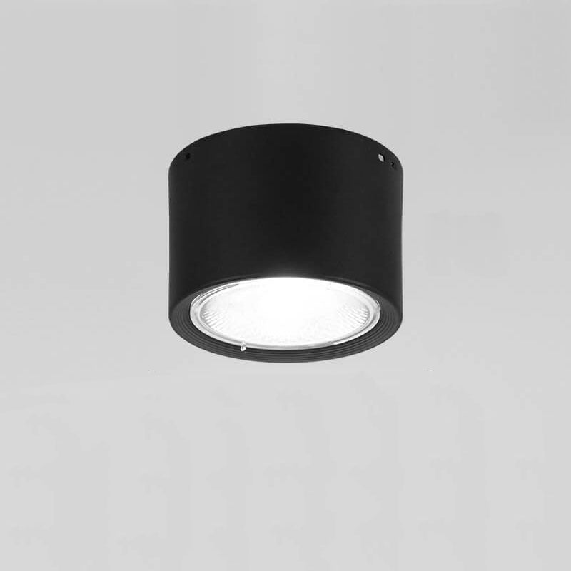 Zwarte LED Plafondlamp Verstelbare Plafonniere Vlakke Montage