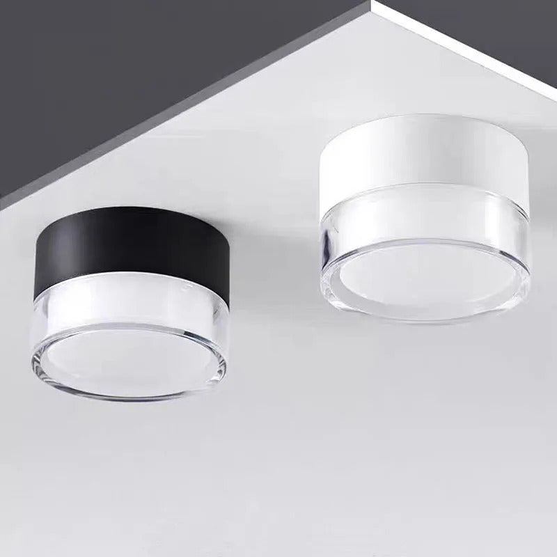 Zwarte LED Plafondlamp Scandinavisch Ontwerp voor Slaapkamer