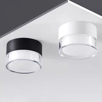 Zwarte LED Plafondlamp Scandinavisch Ontwerp voor Slaapkamer