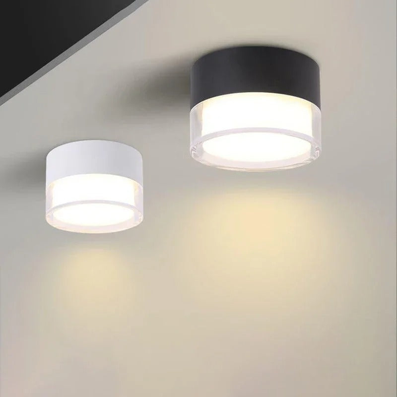 Zwarte LED Plafondlamp Scandinavisch Ontwerp voor Slaapkamer