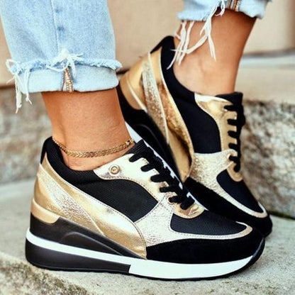 Air Sneakers Ultiem Comfort Met Stijl En Ondersteuning Zwart Goud