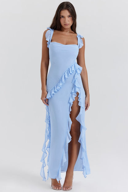 IVY Midi Jurk - Zacht Blauw