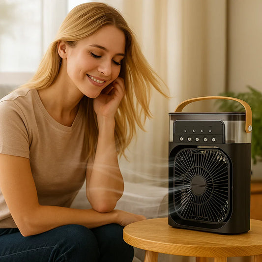 Draagbare Mini Airconditioner Voor Koele Zomerse Comfort