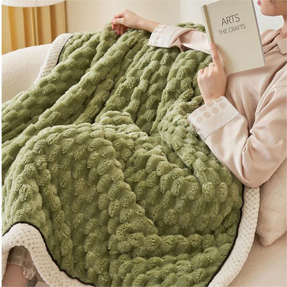 Dikke Koraalfleece Omkeerbare Dekentje Blankets SEREIN
