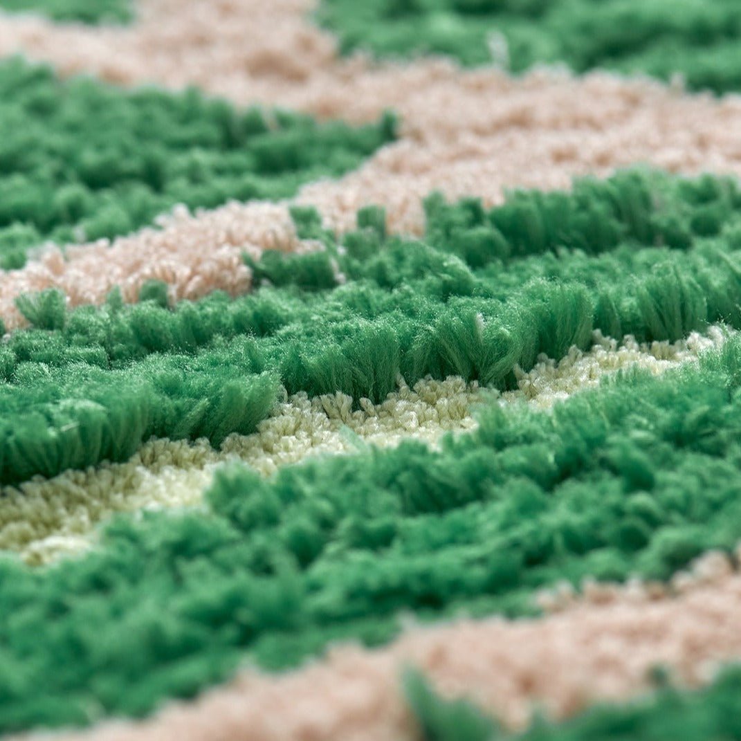 Vloerkleed met Monstera- en Bananenbladpatroon - Antislip en Ondersteunend voor Woonkamer en Badkamer, Onderhoudsvriendelijk