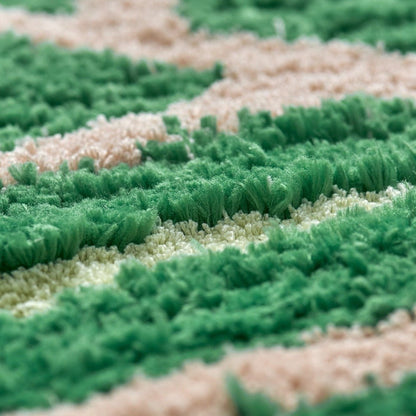 Vloerkleed met Monstera- en Bananenbladpatroon - Antislip en Ondersteunend voor Woonkamer en Badkamer, Onderhoudsvriendelijk