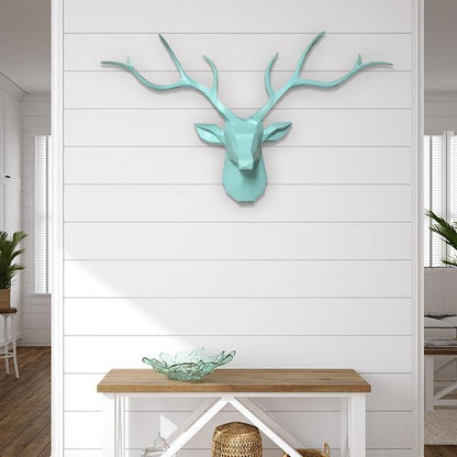 3D Noordse Hertenkop Wandhouder 78cm Voor Muurdecoratie