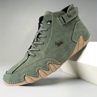 Schoenen Waterdichte Hoge Schacht Robuust Design Stijlvol Groen