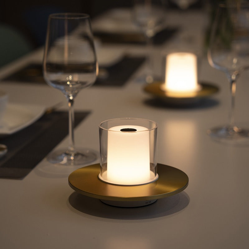Draadloze Oplaadbare Kaarslamp met Gebaarregeling voor Buitenverlichting – Luxe Decoratieve Verlichting in Goud of Zilver Goud