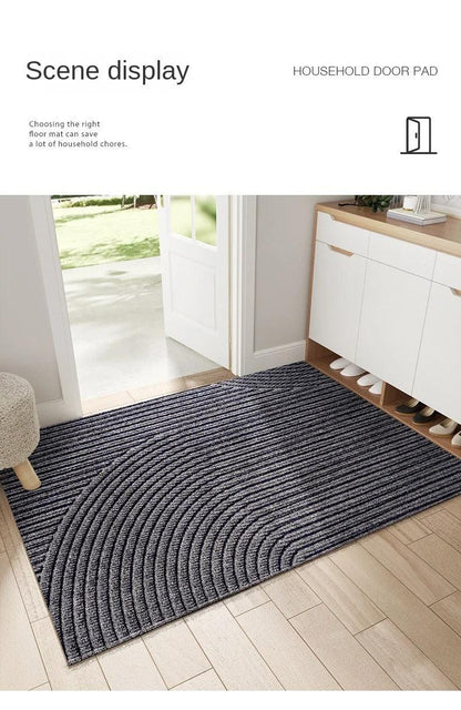 Moderne, Noordse stylish PVC voetmat │ Niet-slip vloermat voor de ingangruimte │ Zandverwijderende voetkussen