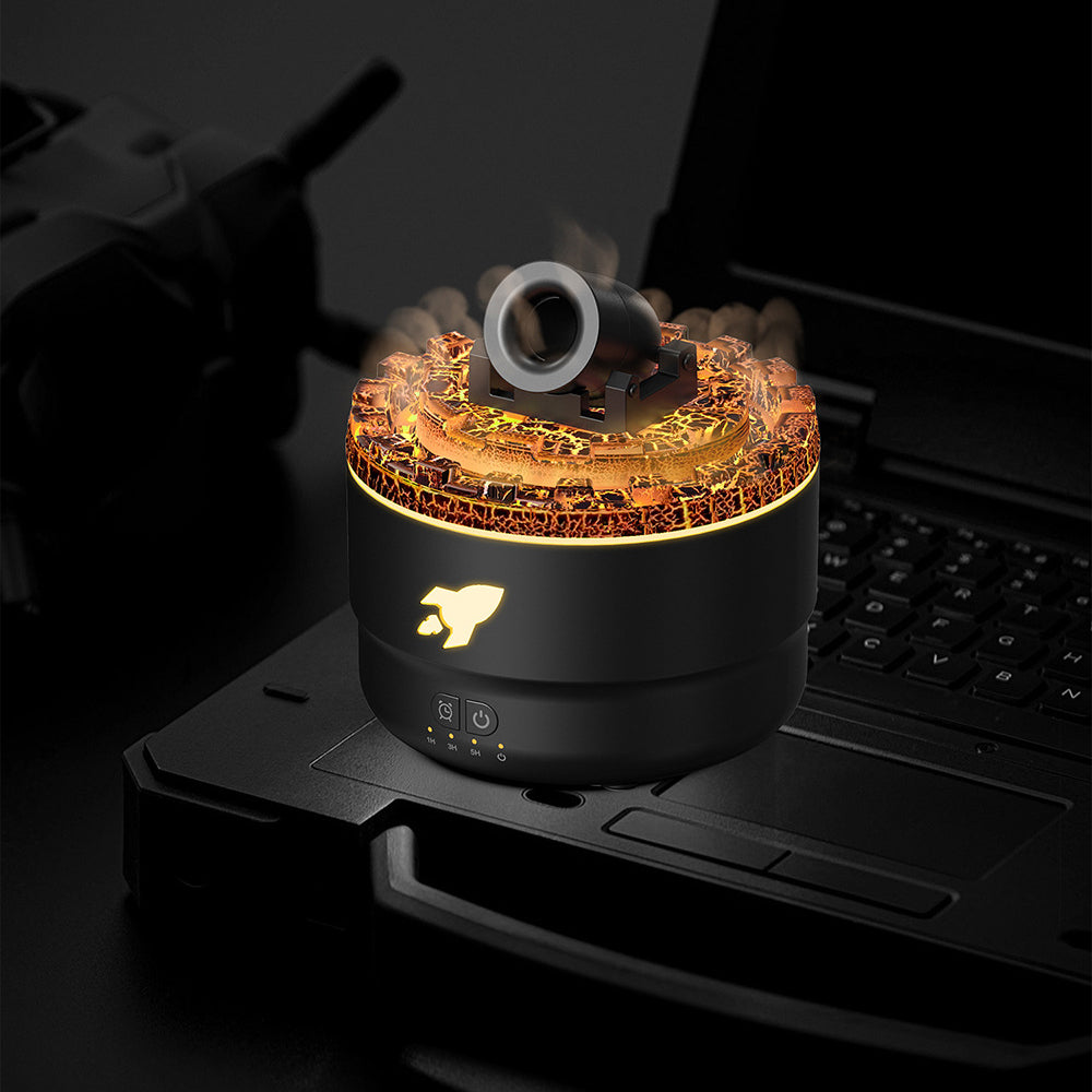 Cannon Luchtbevochtiger Aroma Diffuser Waternevel Nachtlamp Lava Perfecte Cadeau