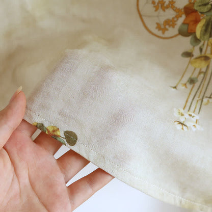 Retro Bloemen Bamboe Vezel Pyjama Set