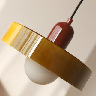 Bauhaus Hanglamp Van Gekleurd Glas Voor Modern Interieur