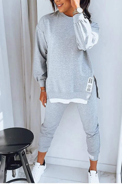 Donna | Comfortabele Loungewear Set voor Relaxte Dagen Grijs