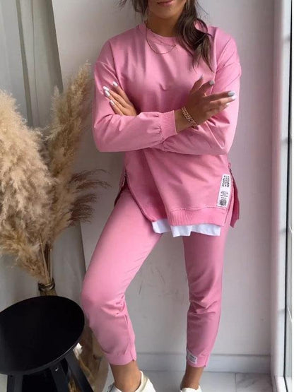 Donna | Comfortabele Loungewear Set voor Relaxte Dagen Roze