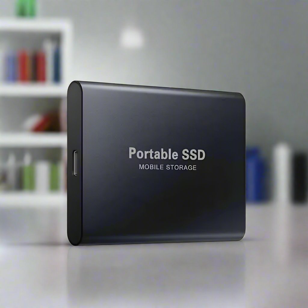 Draagbare externe SSD Supersnel | Mobiele opslag | Snelle opslag voor laptop en pc- SpeedFast Zwart 2TB