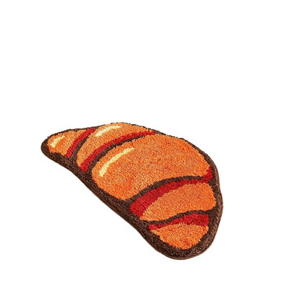 Croissantvormig Vloerkleed van Zacht Polyester – Speelse Accent voor Comfortabele Interieurs, 120x80 cm