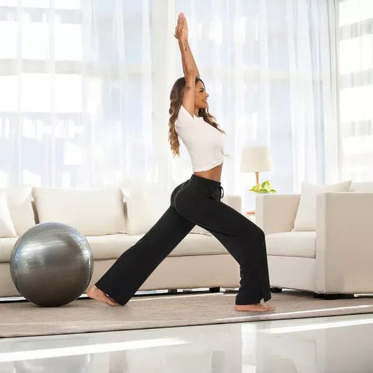 Comfortabele Yogabroek Voor Ontspanning En Stijl Zwart