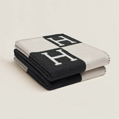 Elegante Wol-Kaschmir-Deken Home & Decor Blanket SEREIN Zwart 140x170 cm
