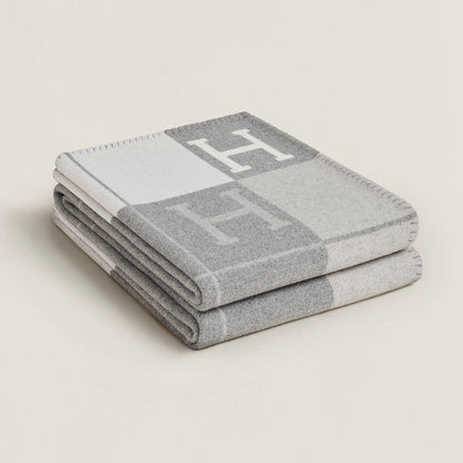 Elegante Wol-Kaschmir-Deken Home & Decor Blanket SEREIN Grijs 140x170 cm